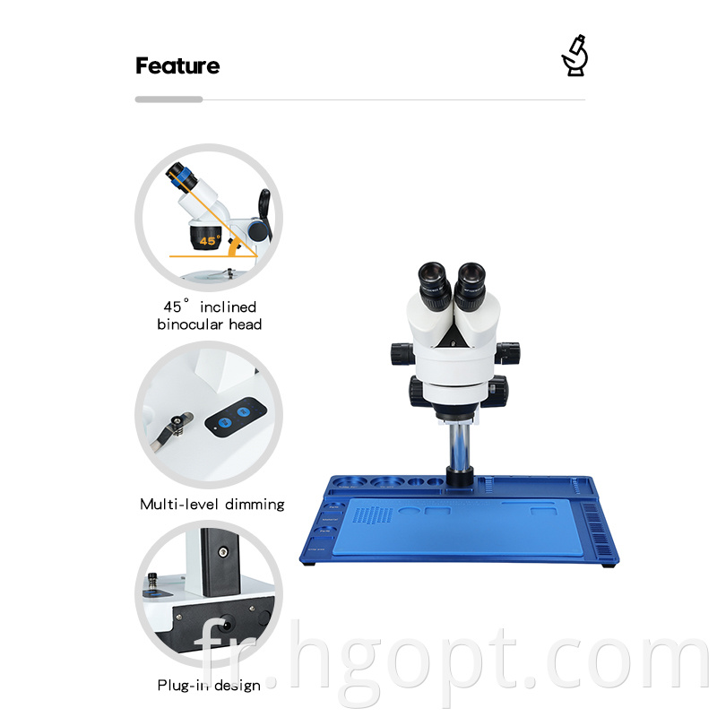 Hwf10x 22mm Zoom Stereo Microscopes Binocular Microscope